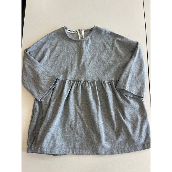 Miu Miu Gray Long Sleeve Tunic 110 Cm - Picture 1 of 5